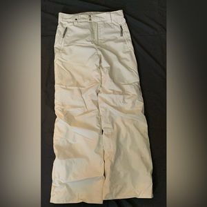 Girls Spyder junior size 14 snow pants, white, very good condition